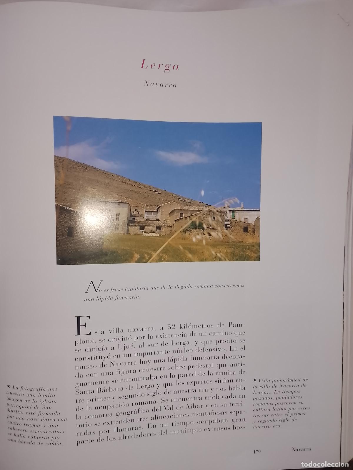 Otros Art&iacute;culos de Coleccionismo en Papel: INFORMACION GRAFICA 2 HOJAS - HISTORIA Y FOTOS A COLOR DE - NAVARRA - LERGA