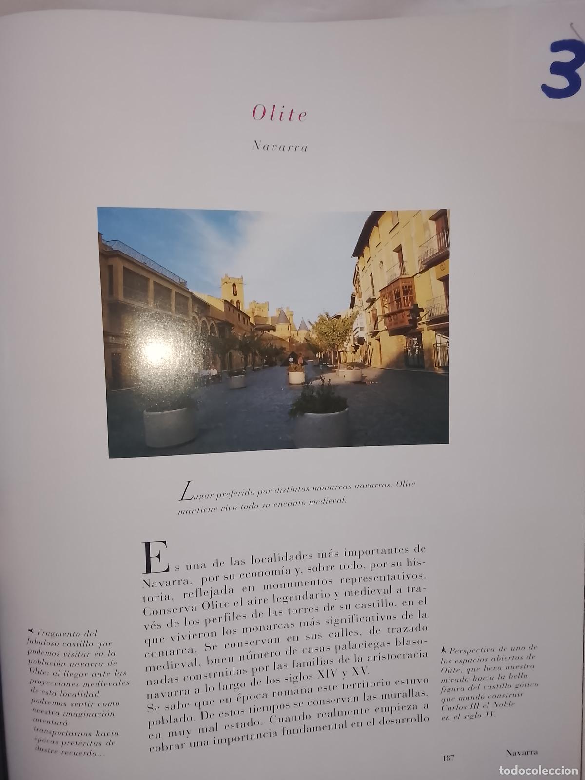 Otros Art&iacute;culos de Coleccionismo en Papel: INFORMACION GRAFICA 3 HOJAS - HISTORIA Y FOTOS A COLOR DE - NAVARRA - OLITE