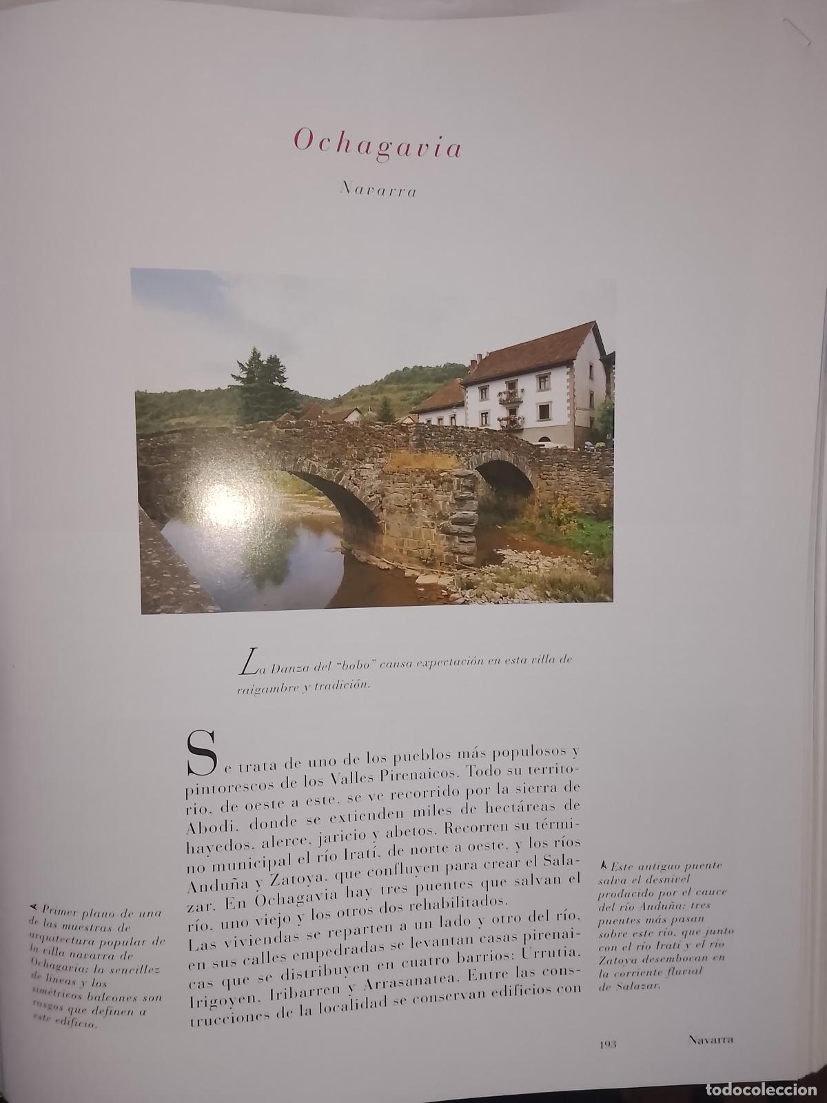 Otros Art&iacute;culos de Coleccionismo en Papel: INFORMACION GRAFICA 2 HOJAS - HISTORIA Y FOTOS A COLOR DE - NAVARRA - OCHAGAVIA