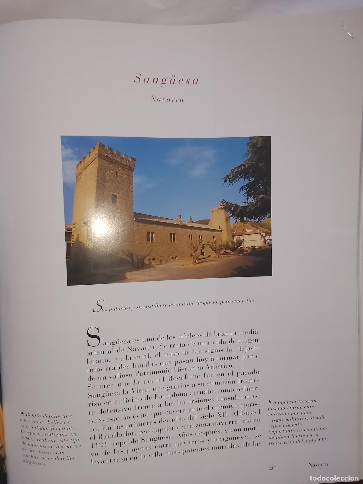 Otros Art&iacute;culos de Coleccionismo en Papel: INFORMACION GRAFICA 2 HOJAS - HISTORIA Y FOTOS A COLOR DE - NAVARRA - SANG&Uuml;ESA