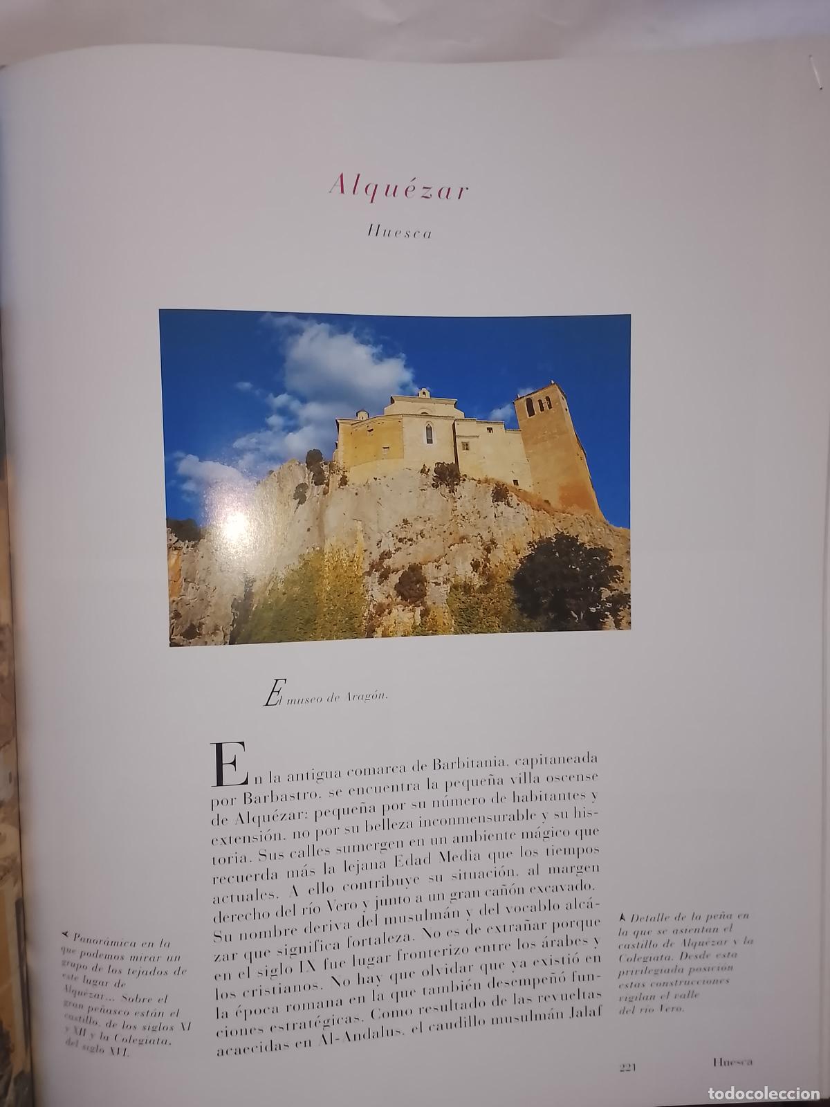 Outros artigos de papel: INFORMACION GRAFICA 2 HOJAS - HISTORIA Y FOTOS A COLOR DE - HUESCA - ALQUEZAR