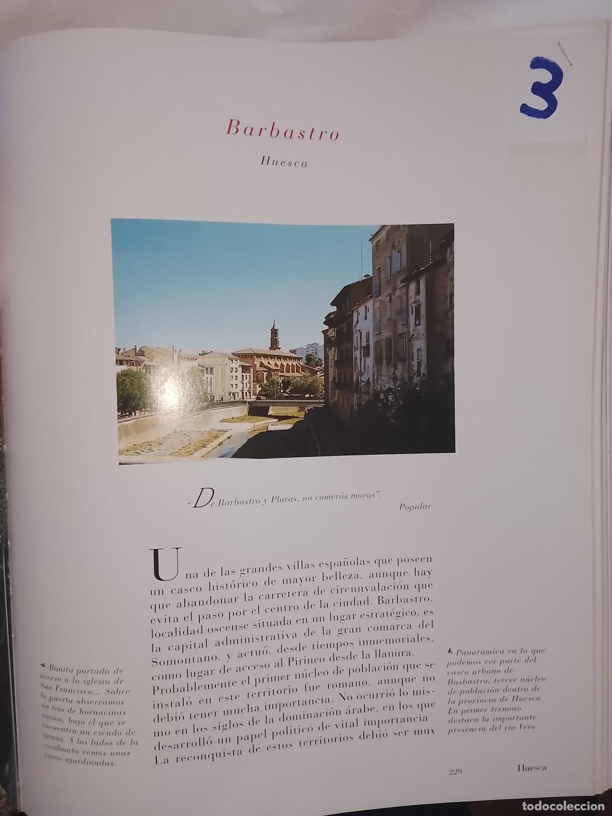 Otros Art&iacute;culos de Coleccionismo en Papel: INFORMACION GRAFICA 3 HOJAS - HISTORIA Y FOTOS A COLOR DE - HUESCA - BARBASTRO
