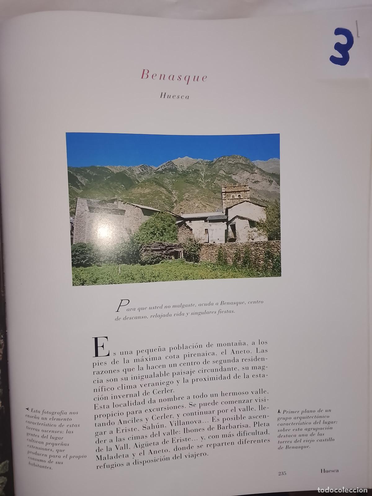 Otros Art&iacute;culos de Coleccionismo en Papel: INFORMACION GRAFICA 3 HOJAS - HISTORIA Y FOTOS A COLOR DE - HUESCA - BENASQUE