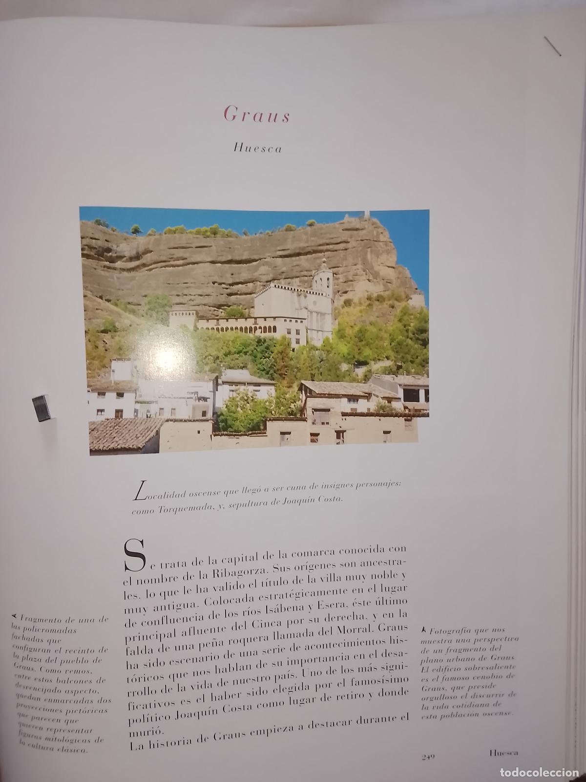 Otros Art&iacute;culos de Coleccionismo en Papel: INFORMACION GRAFICA 2 HOJAS - HISTORIA Y FOTOS A COLOR DE - HUESCA - GRAUS