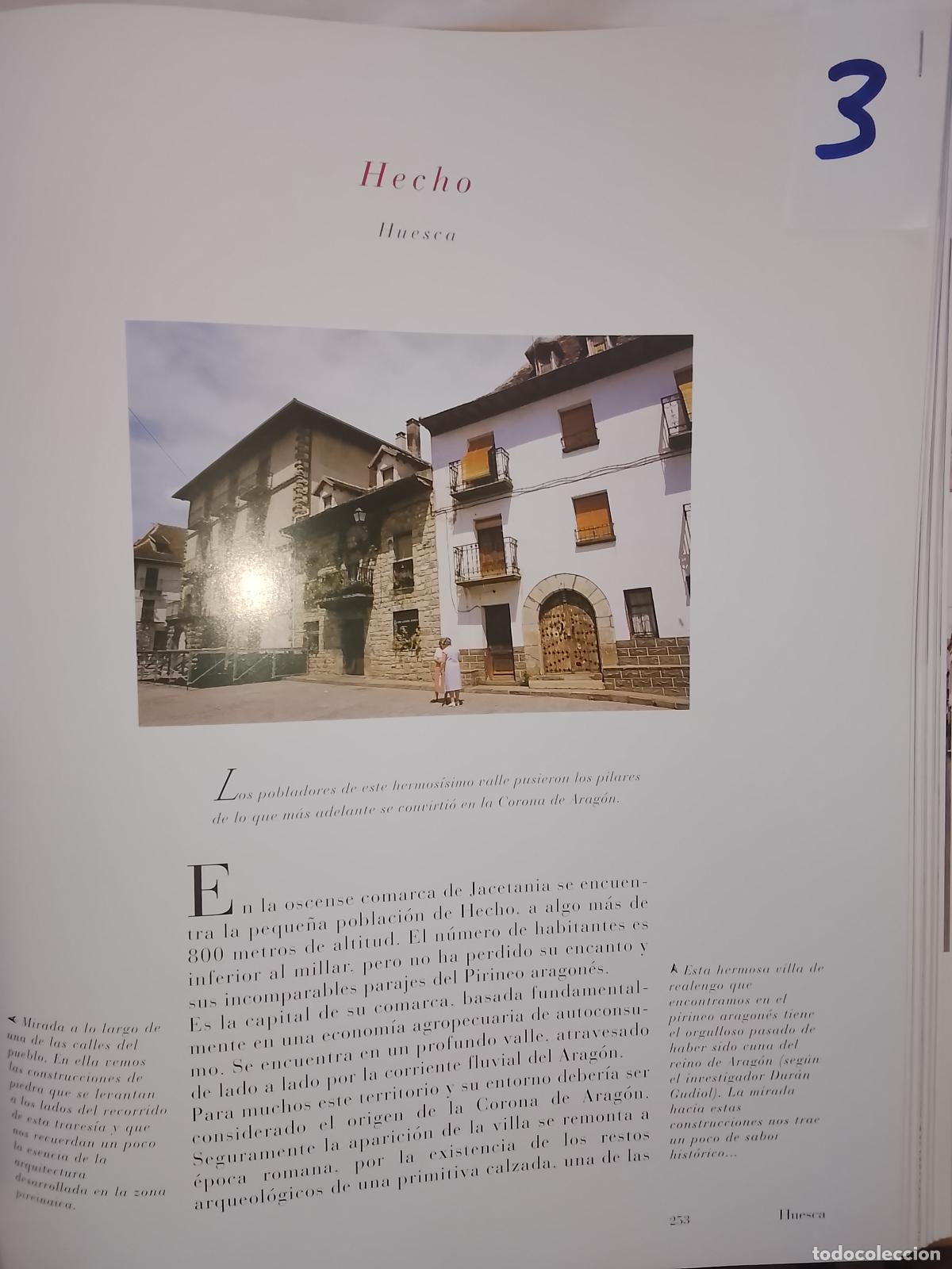 Otros Art&iacute;culos de Coleccionismo en Papel: INFORMACION GRAFICA 3 HOJAS - HISTORIA Y FOTOS A COLOR DE - HUESCA - HECHO