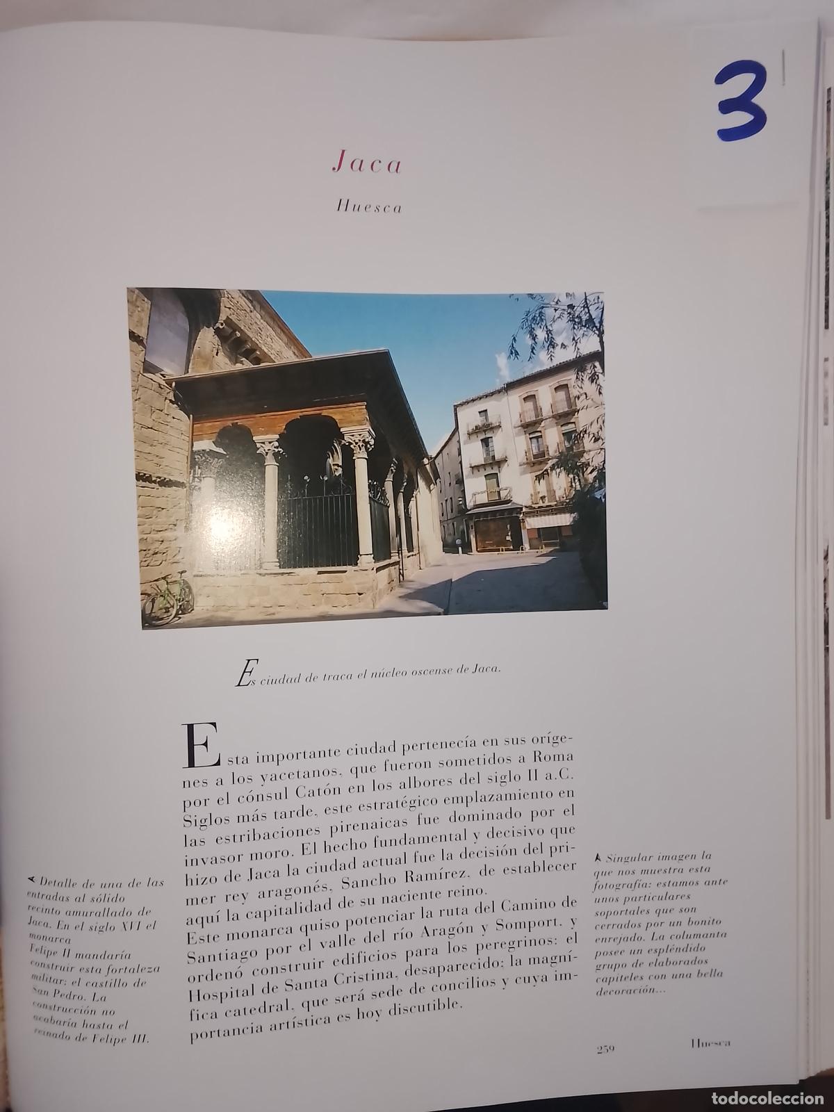 Otros Art&iacute;culos de Coleccionismo en Papel: INFORMACION GRAFICA 3 HOJAS - HISTORIA Y FOTOS A COLOR DE - HUESCA - JACA