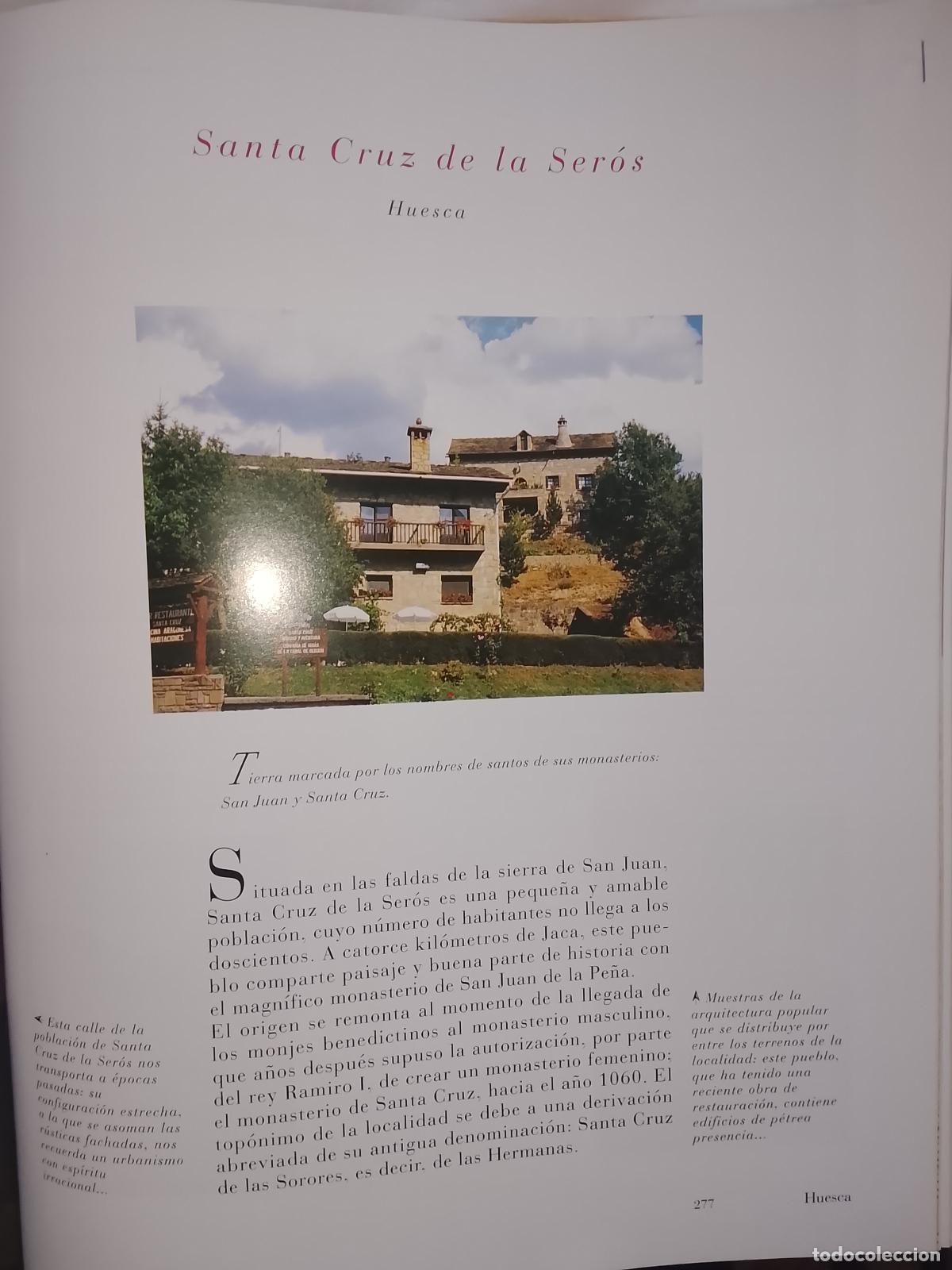 Otros Art&iacute;culos de Coleccionismo en Papel: INFORMACION GRAFICA 2 HOJAS - HISTORIA Y FOTOS A COLOR DE - HUESCA - SANTA CRUZ DE LA SEROS