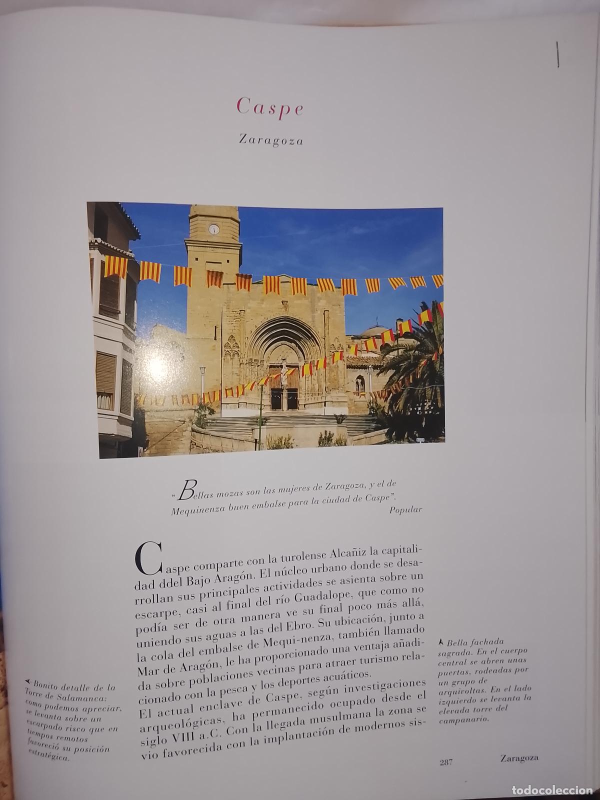 Otros Art&iacute;culos de Coleccionismo en Papel: INFORMACION GRAFICA 2 HOJAS - HISTORIA Y FOTOS A COLOR DE - ZARAGOZA - CASPE