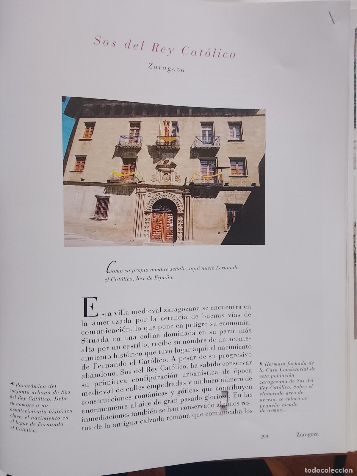 Otros Art&iacute;culos de Coleccionismo en Papel: INFORMACION GRAFICA 2 HOJAS - HISTORIA Y FOTOS A COLOR DE - ZARAGOZA - SOS DEL REY CATOLICO