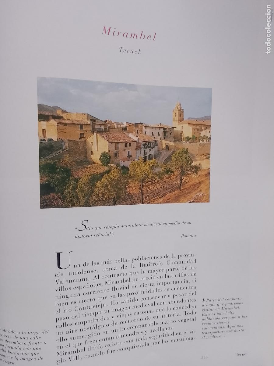 Otros Art&iacute;culos de Coleccionismo en Papel: INFORMACION GRAFICA 2 HOJAS - HISTORIA Y FOTOS A COLOR DE - TERUEL - MIRAMBEL