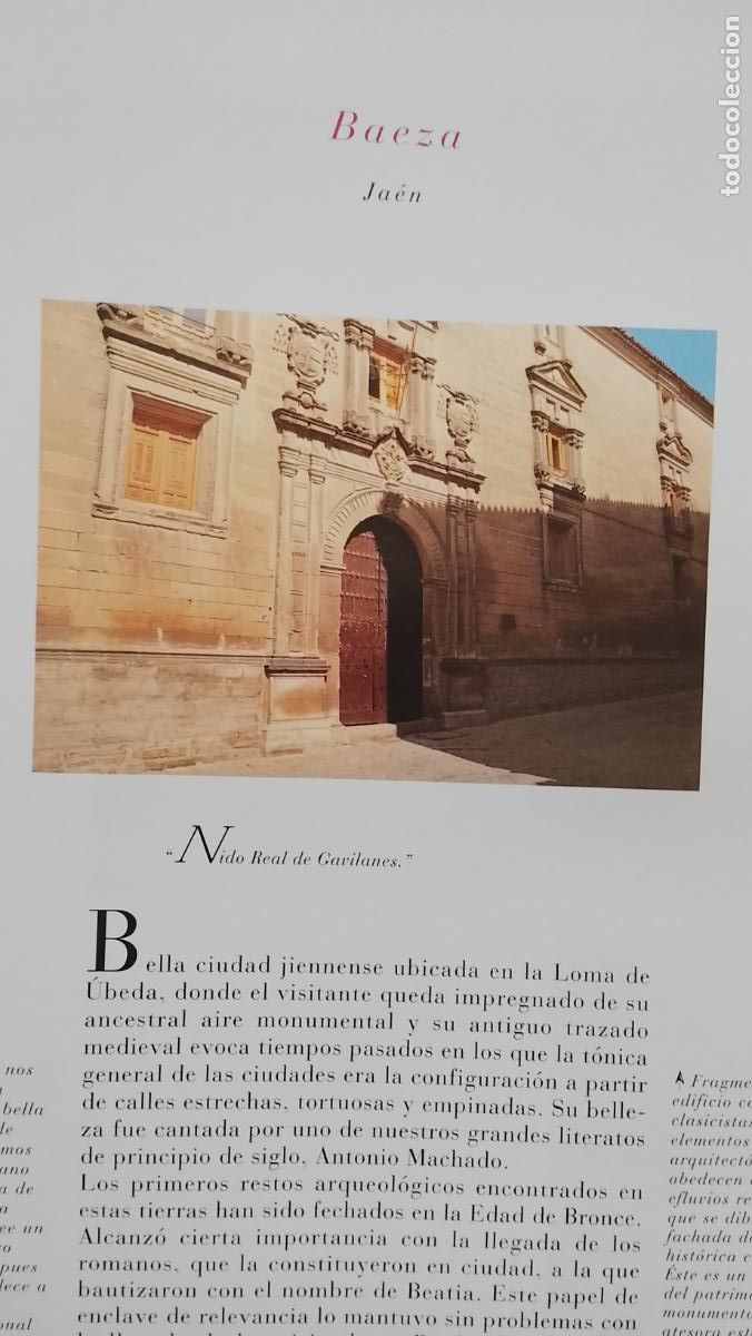 Outros artigos de papel: INFORMACION GRAFICA 2 HOJAS - HISTORIA Y FOTOS A COLOR DE - JAEN - BAEZA