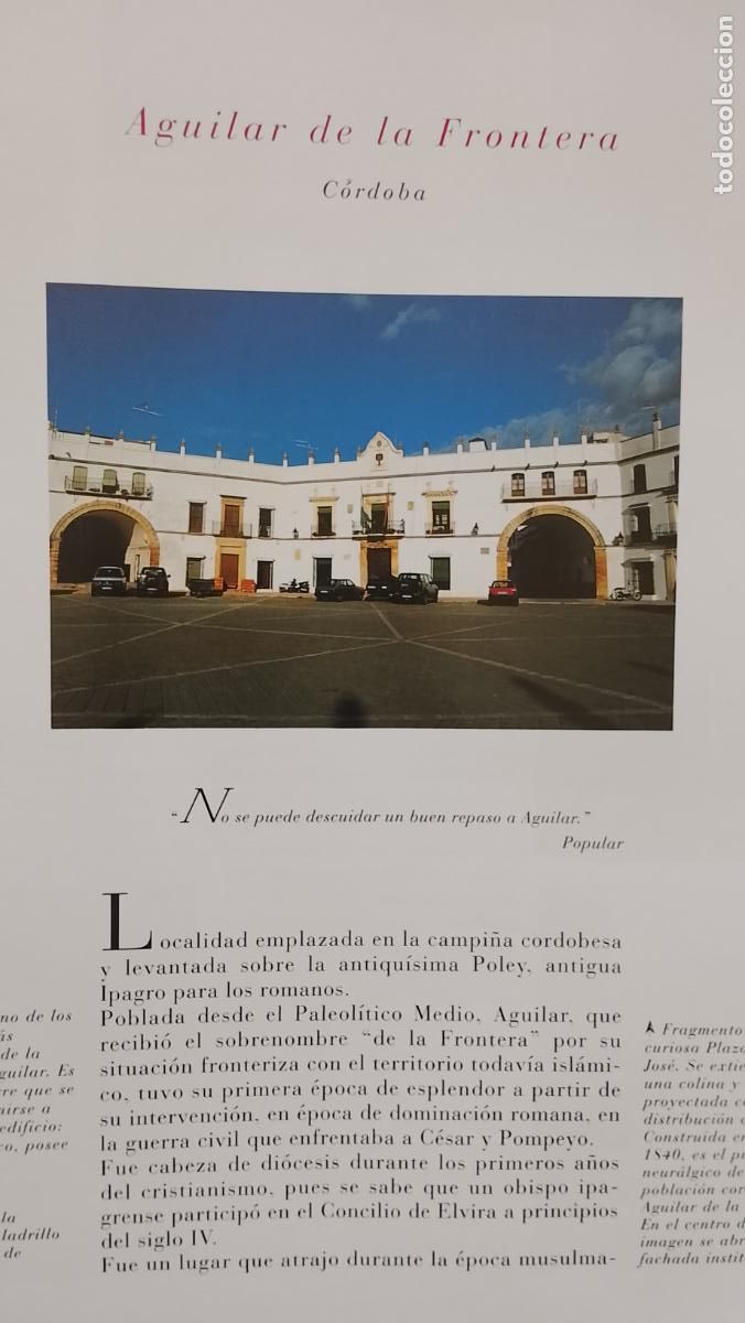 Outros artigos de papel: INFORMACION GRAFICA 2 HOJAS - HISTORIA Y FOTOS A COLOR DE - CORDOBA - AGUILAR DE LA FRONTERA