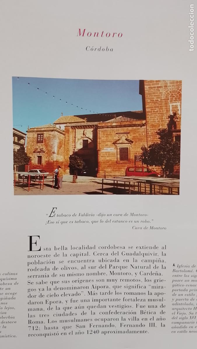 Outros artigos de papel: INFORMACION GRAFICA 2 HOJAS - HISTORIA Y FOTOS A COLOR DE - CORDOBA - MONTORO