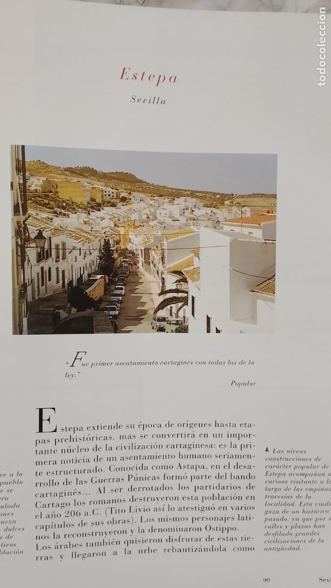 Otros Art&iacute;culos de Coleccionismo en Papel: INFORMACION GRAFICA 2 HOJAS - HISTORIA Y FOTOS A COLOR DE - SEVILLA - ESTEPA