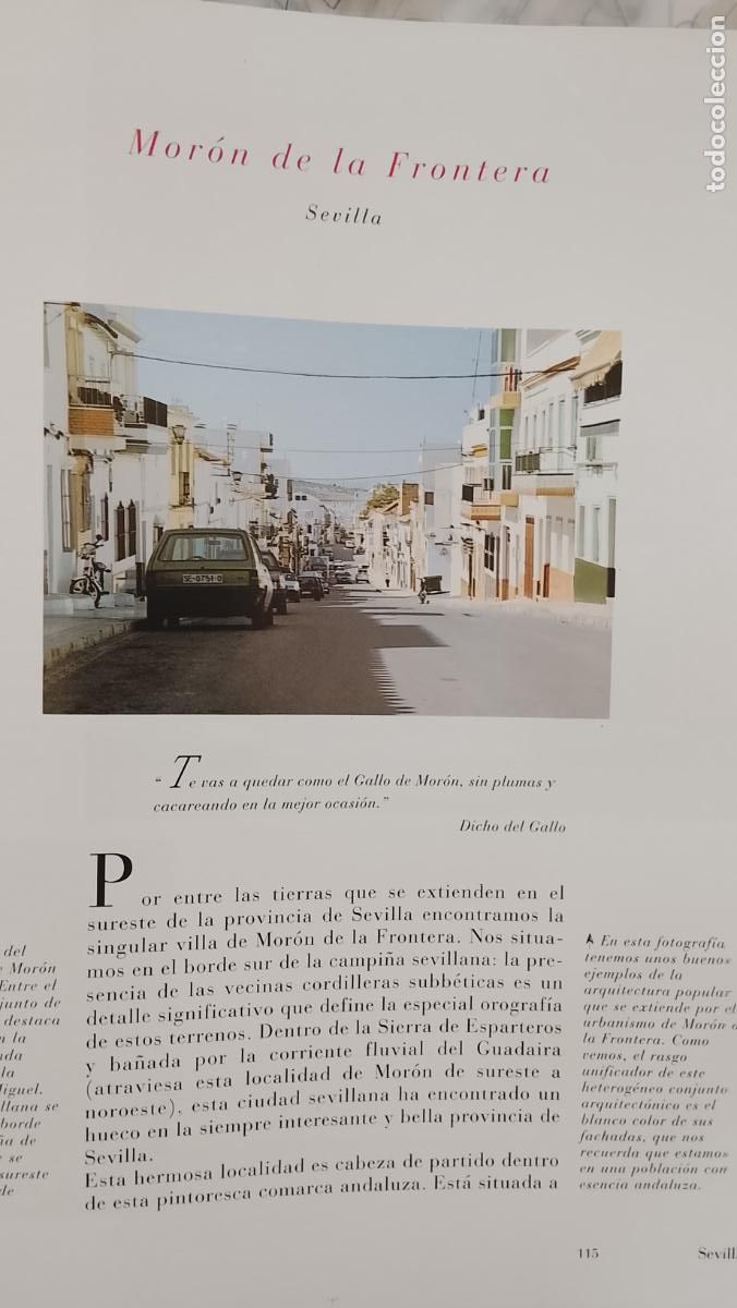 Otros Art&iacute;culos de Coleccionismo en Papel: INFORMACION GRAFICA 2 HOJAS - HISTORIA Y FOTOS A COLOR DE - SEVILLA - MORON DE LA FRONTERA