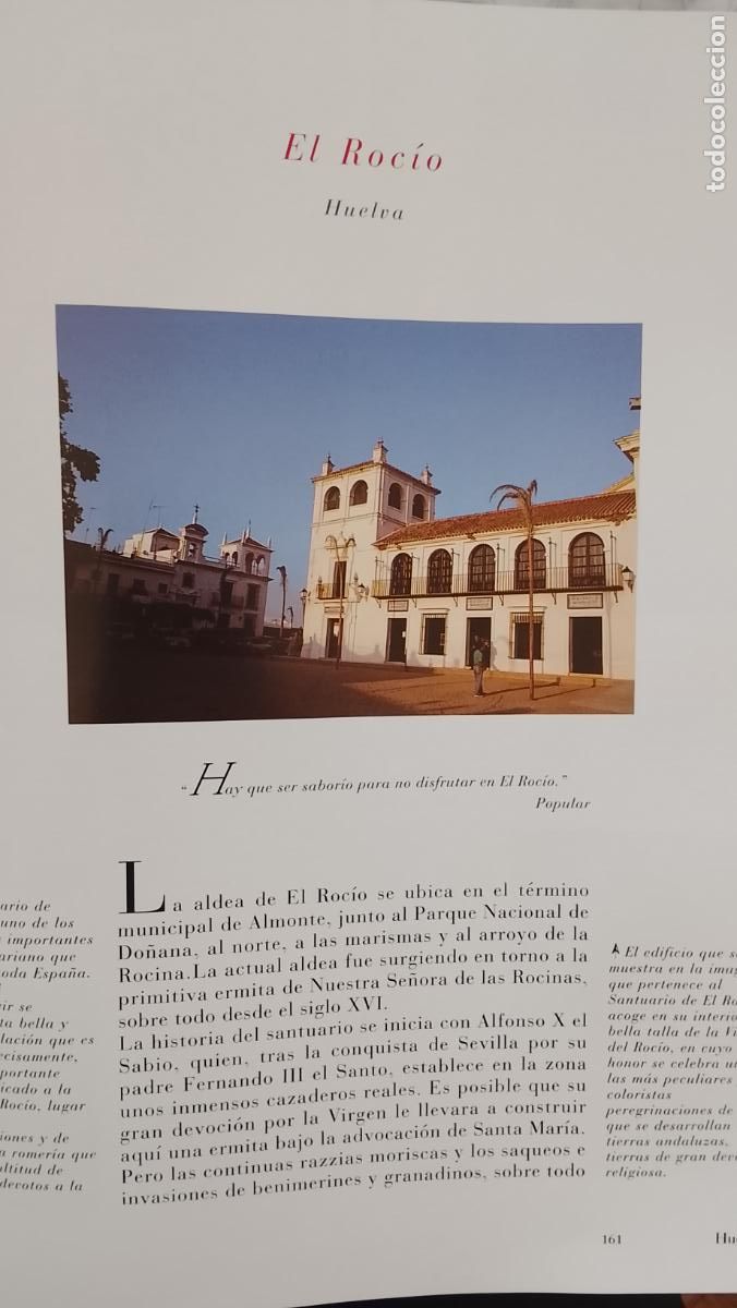 Otros Art&iacute;culos de Coleccionismo en Papel: INFORMACION GRAFICA 2 HOJAS - HISTORIA Y FOTOS A COLOR DE - HUELVA - EL ROCIO