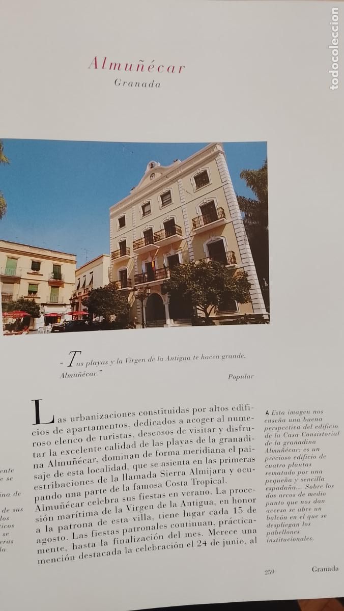 Otros Art&iacute;culos de Coleccionismo en Papel: INFORMACION GRAFICA 2 HOJAS - HISTORIA Y FOTOS A COLOR DE - GRANADA - ALMU&Ntilde;ECAR