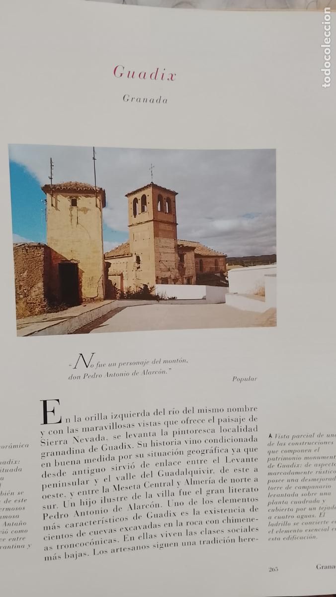 Otros Art&iacute;culos de Coleccionismo en Papel: INFORMACION GRAFICA 2 HOJAS - HISTORIA Y FOTOS A COLOR DE - GRANADA - GUADIX