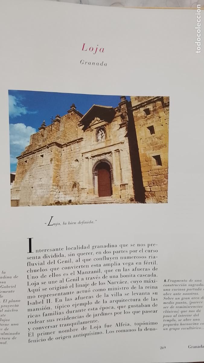 Otros Art&iacute;culos de Coleccionismo en Papel: INFORMACION GRAFICA 2 HOJAS - HISTORIA Y FOTOS A COLOR DE - GRANADA - LOJA