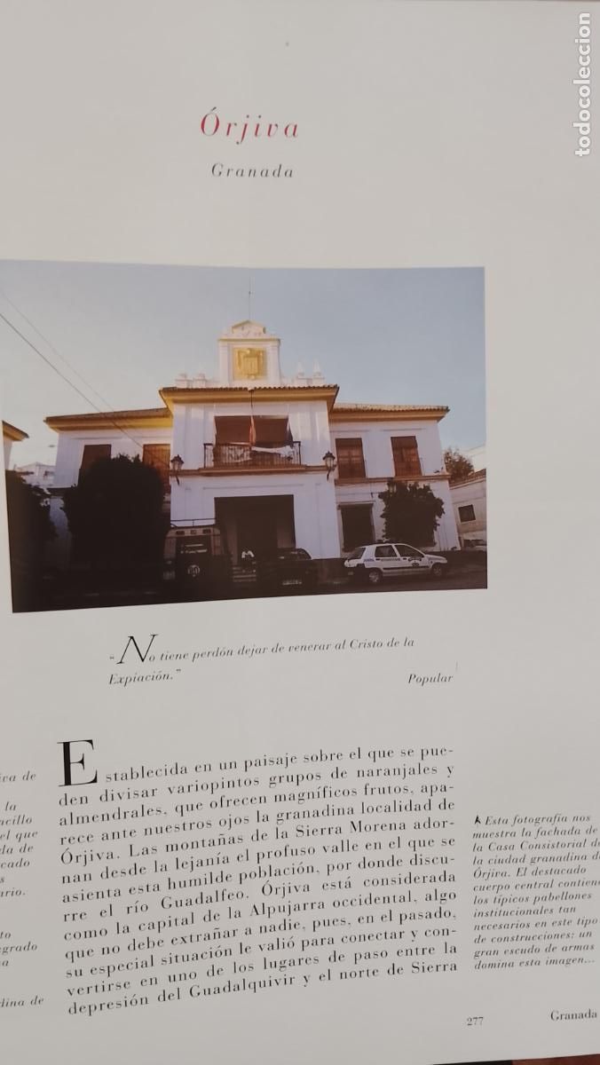 Otros Art&iacute;culos de Coleccionismo en Papel: INFORMACION GRAFICA 2 HOJAS - HISTORIA Y FOTOS A COLOR DE - GRANADA - ORJIVA