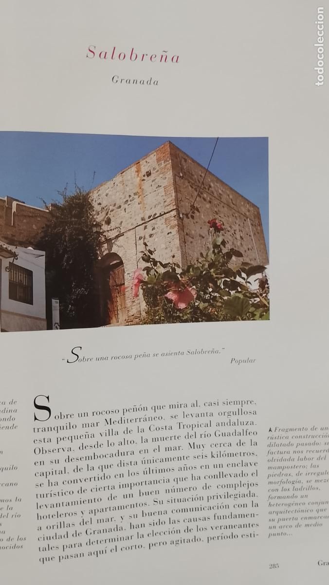 Otros Art&iacute;culos de Coleccionismo en Papel: INFORMACION GRAFICA 2 HOJAS - HISTORIA Y FOTOS A COLOR DE - GRANADA - SALOBRE&Ntilde;A