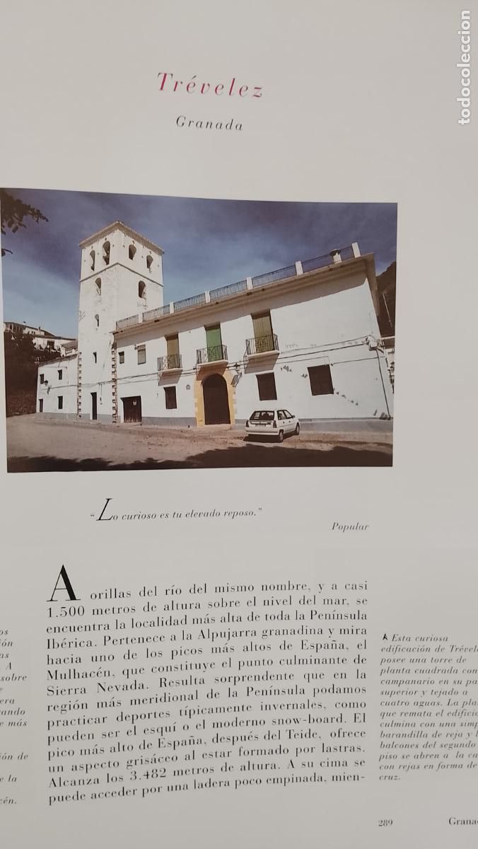 Otros Art&iacute;culos de Coleccionismo en Papel: INFORMACION GRAFICA 2 HOJAS - HISTORIA Y FOTOS A COLOR DE - GRANADA - TREVELEZ