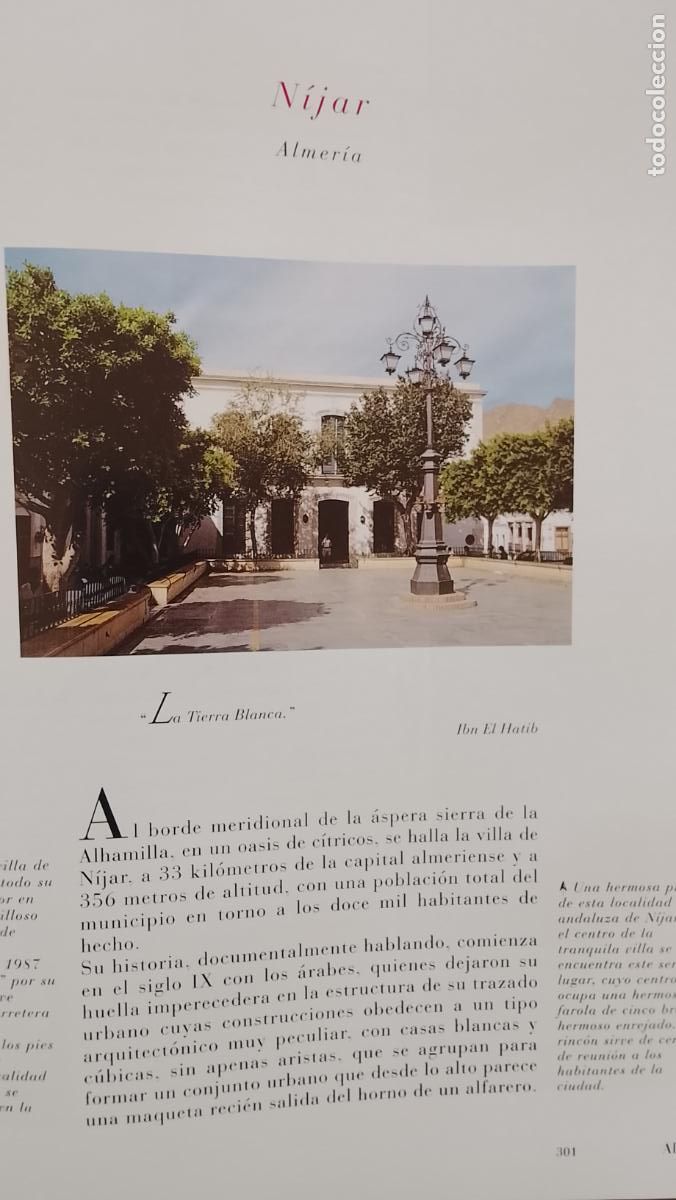 Otros Art&iacute;culos de Coleccionismo en Papel: INFORMACION GRAFICA 2 HOJAS - HISTORIA Y FOTOS A COLOR DE - ALMERIA - NIJAR