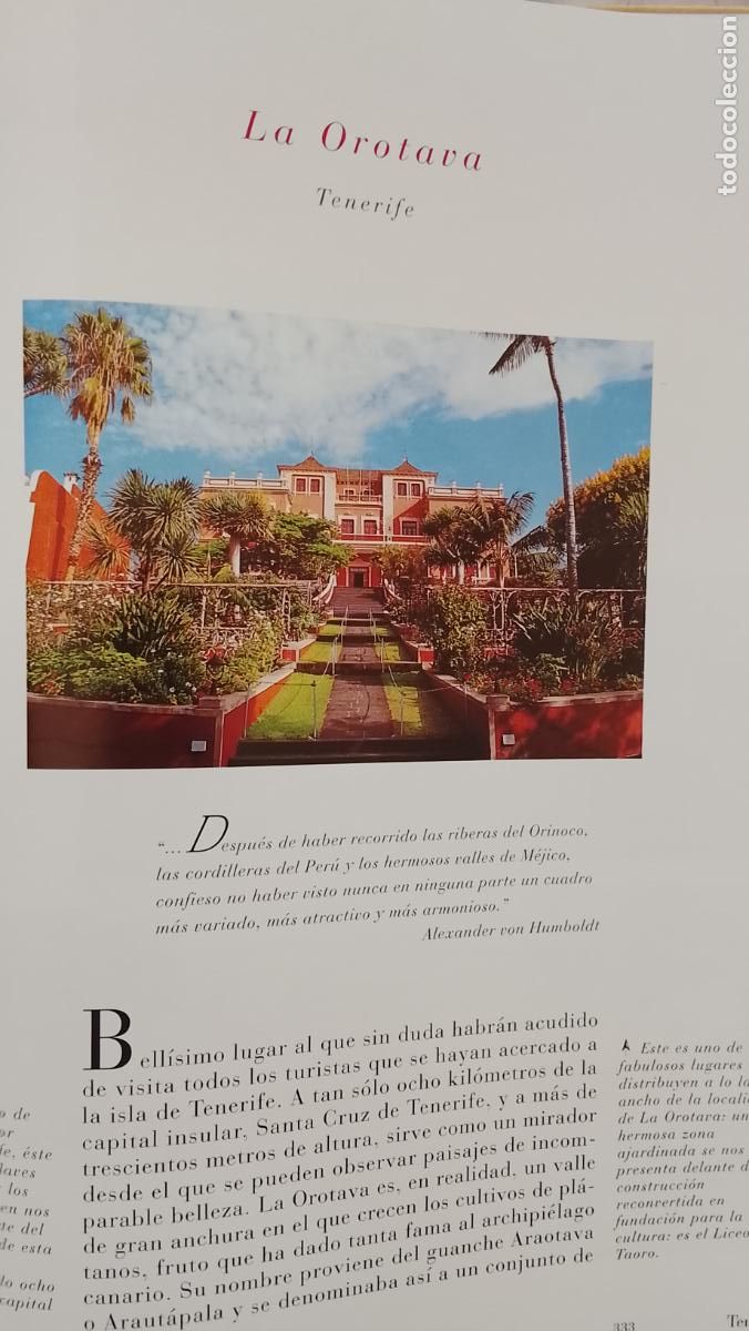 Otros Art&iacute;culos de Coleccionismo en Papel: INFORMACION GRAFICA 2 HOJAS - HISTORIA Y FOTOS A COLOR DE - TENERIFE - LA OROTAVA