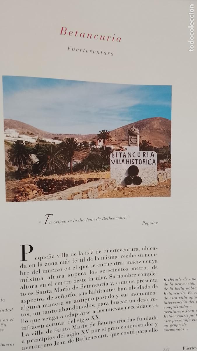 Otros Art&iacute;culos de Coleccionismo en Papel: INFORMACION GRAFICA 2 HOJAS - HISTORIA Y FOTOS A COLOR DE - FUENTEVENTURA -