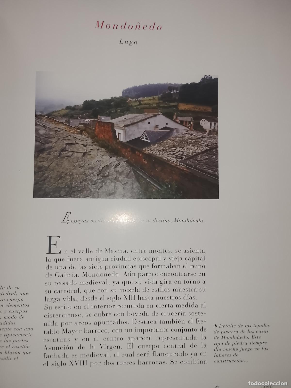 Paper Collecting Others: INFORMACION GRAFICA 3 HOJAS - HISTORIA Y FOTOS A COLOR DE - LUGO - MONDO&Ntilde;EDO