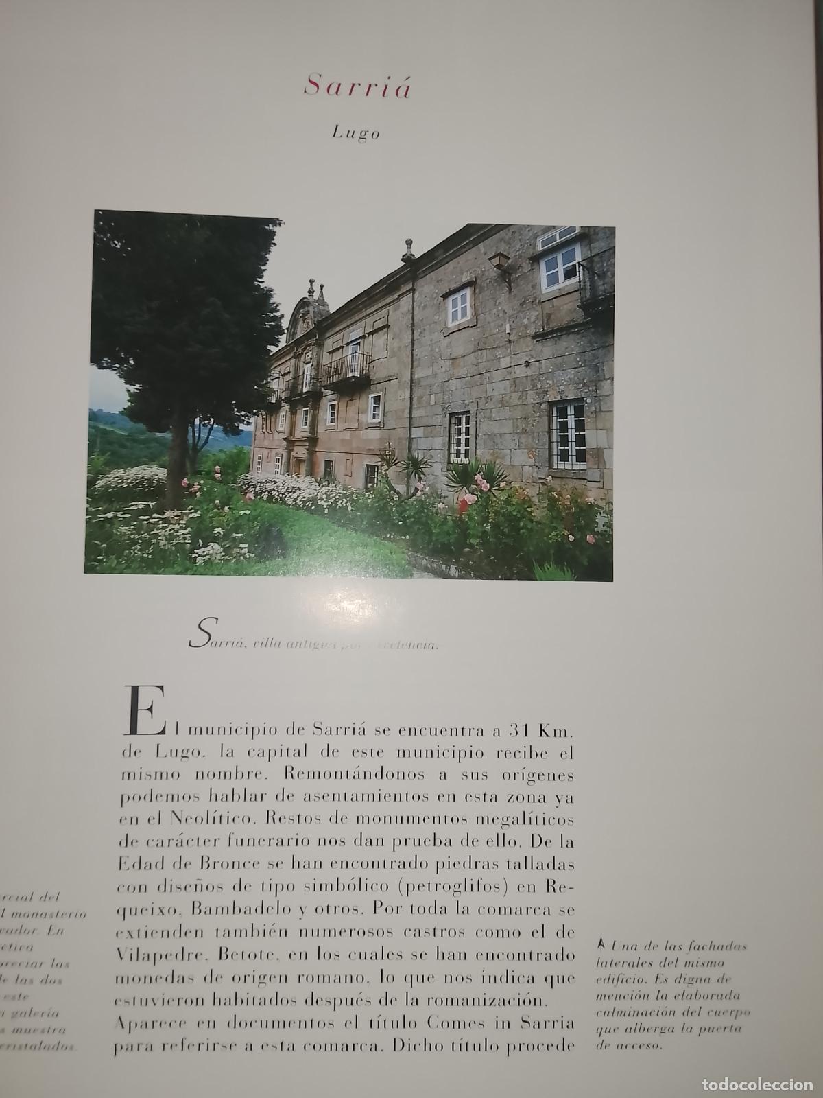 Otros Art&iacute;culos de Coleccionismo en Papel: INFORMACION GRAFICA 2 HOJAS - HISTORIA Y FOTOS A COLOR DE - LUGO - sarria