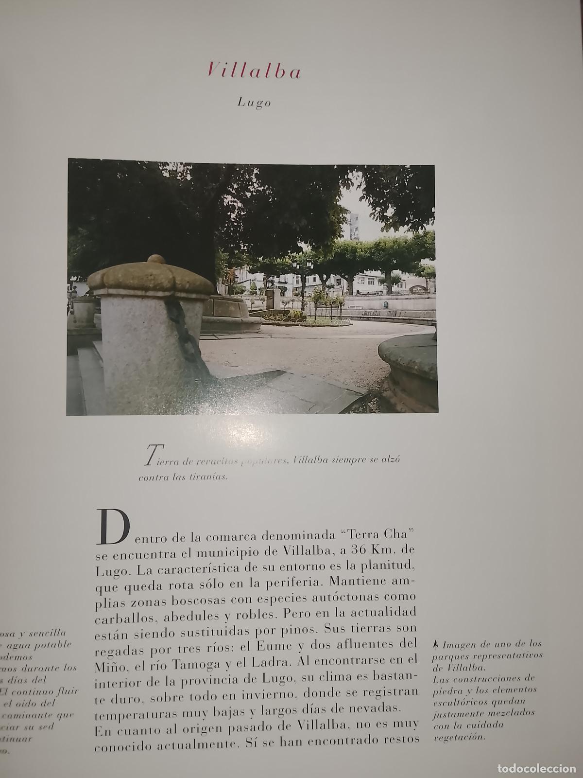Otros Art&iacute;culos de Coleccionismo en Papel: INFORMACION GRAFICA 2 HOJAS - HISTORIA Y FOTOS A COLOR DE - LUGO - VILLALBA