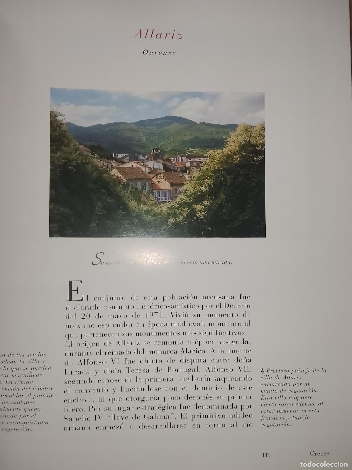 Otros Art&iacute;culos de Coleccionismo en Papel: INFORMACION GRAFICA 2 HOJAS - HISTORIA Y FOTOS A COLOR DE - OURENSE ORENSE - ALLARIZ