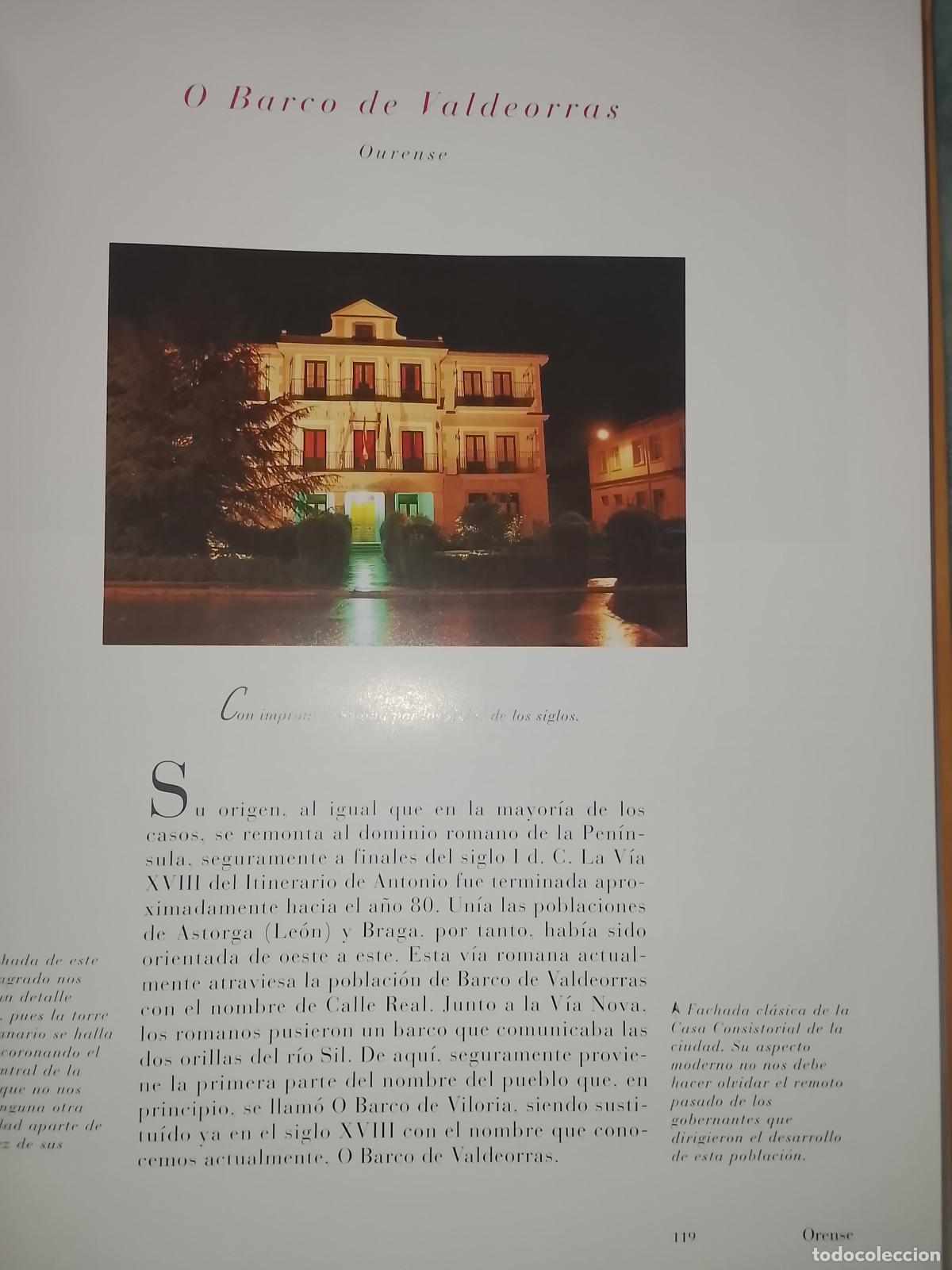 Otros Art&iacute;culos de Coleccionismo en Papel: INFORMACION GRAFICA 2 HOJAS - HISTORIA Y FOTOS A COLOR DE - OURENSE ORENSE - O BARCO DE VALDEORRAS