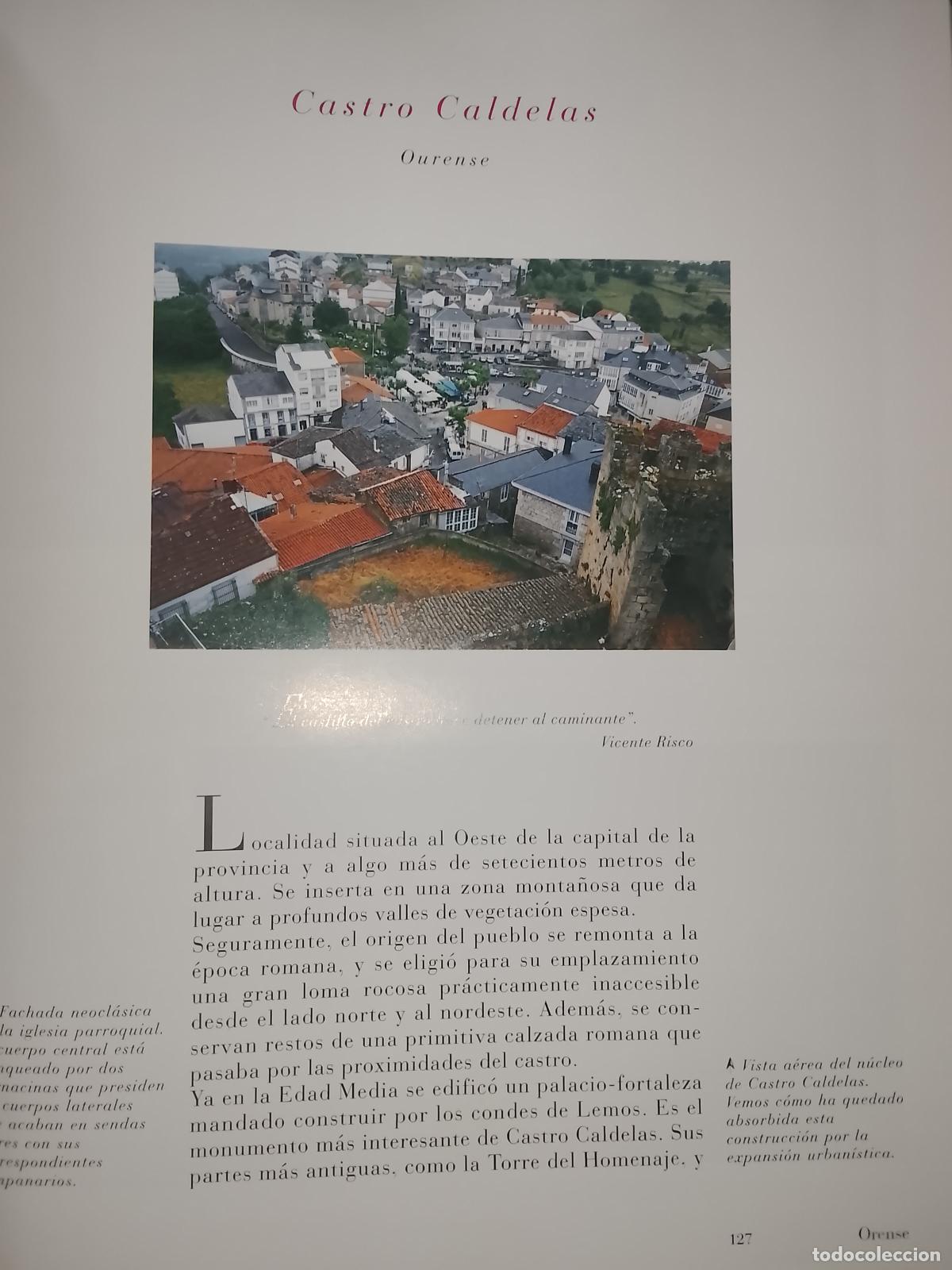 Otros Art&iacute;culos de Coleccionismo en Papel: INFORMACION GRAFICA 2 HOJAS - HISTORIA Y FOTOS A COLOR DE - OURENSE ORENSE - CASTRO CALDELAS