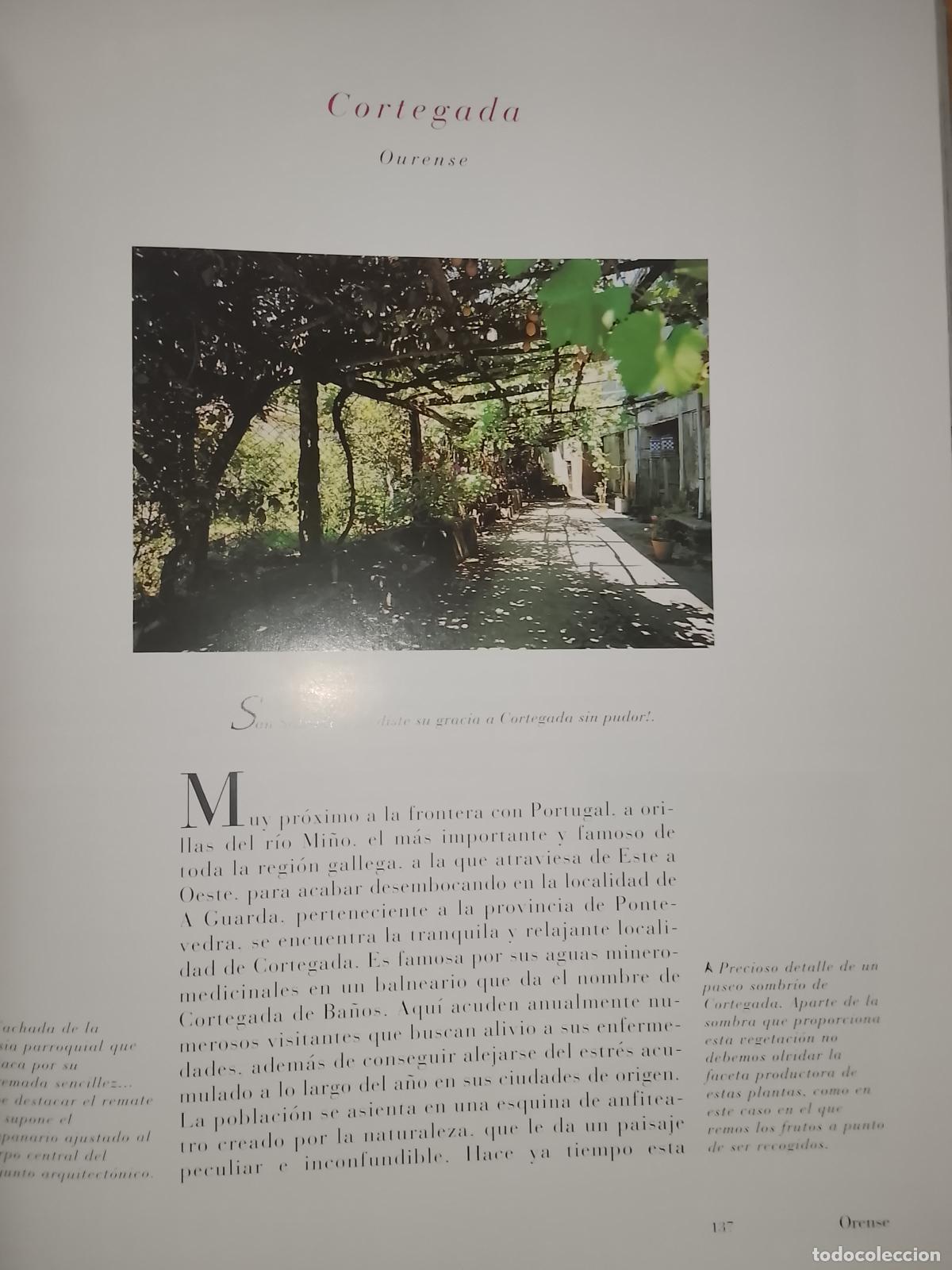 Otros Art&iacute;culos de Coleccionismo en Papel: INFORMACION GRAFICA 2 HOJAS - HISTORIA Y FOTOS A COLOR DE - OURENSE ORENSE - CORTEGADA