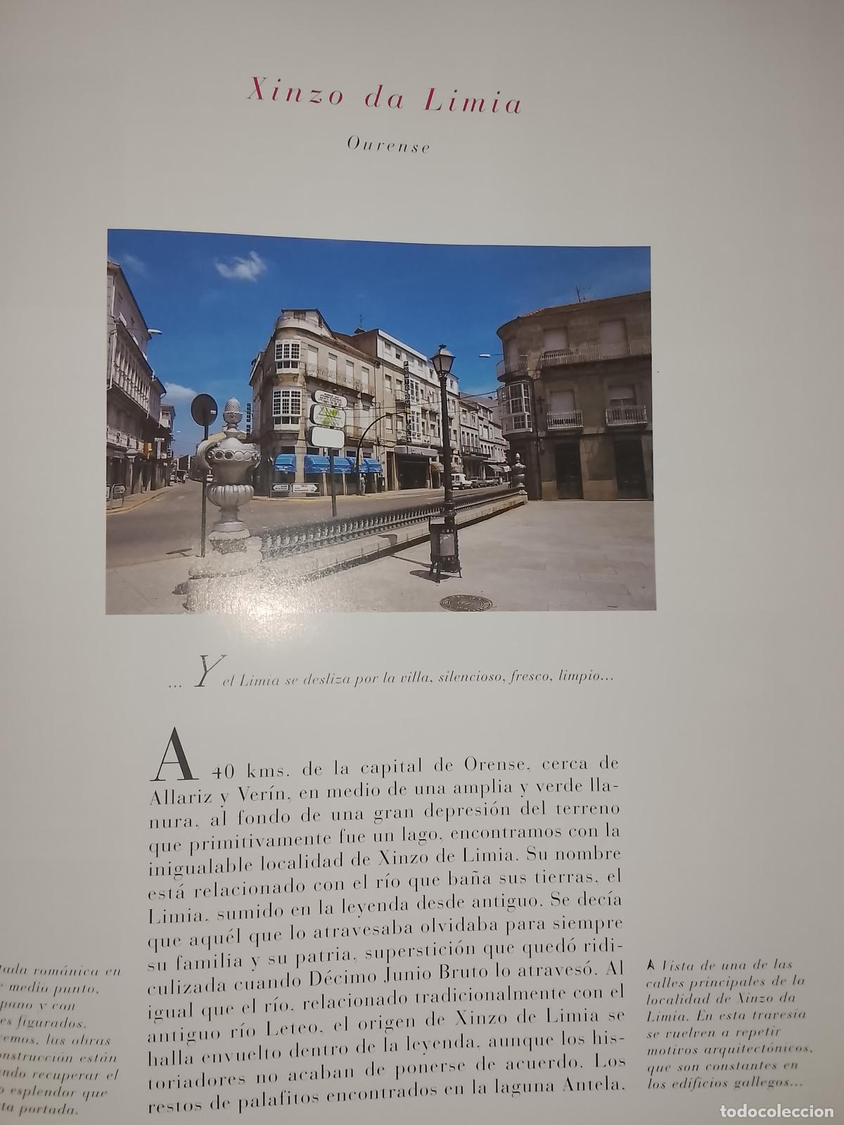 Otros Art&iacute;culos de Coleccionismo en Papel: INFORMACION GRAFICA 2 HOJAS - HISTORIA Y FOTOS A COLOR DE - OURENSE ORENSE - XINZO DA LIMIA