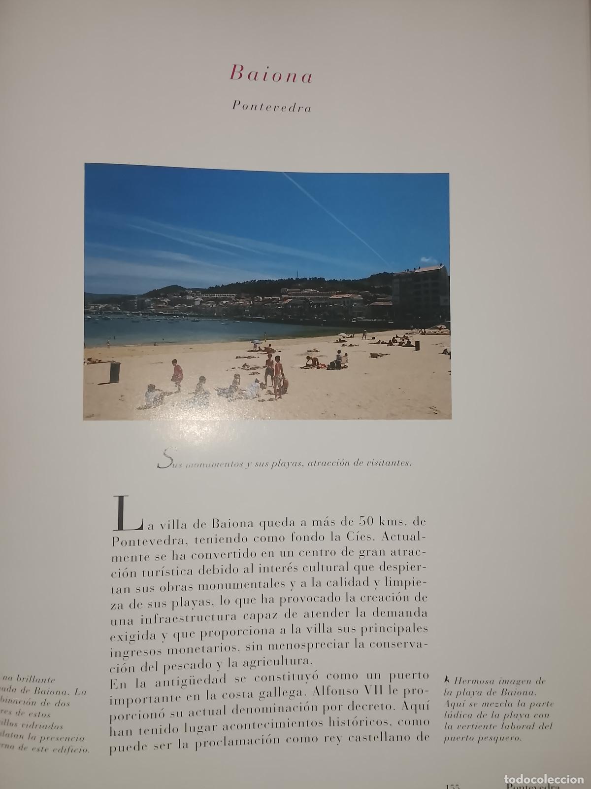 Otros Art&iacute;culos de Coleccionismo en Papel: INFORMACION GRAFICA 3 HOJAS - HISTORIA Y FOTOS A COLOR DE - PONTEVEDRA - BAIONA