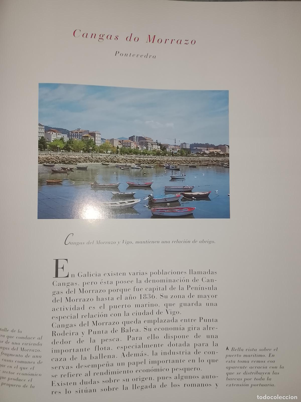 Paper Collecting Others: INFORMACION GRAFICA 3 HOJAS - HISTORIA Y FOTOS A COLOR DE - PONTEVEDRA - CANGAS DO MORRAZO