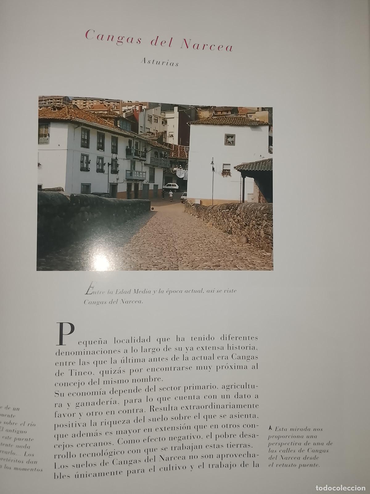 Paper Collecting Others: INFORMACION GRAFICA 2 HOJAS - HISTORIA Y FOTOS A COLOR DE - ASTURIAS - CANGAS DEL NARCEA