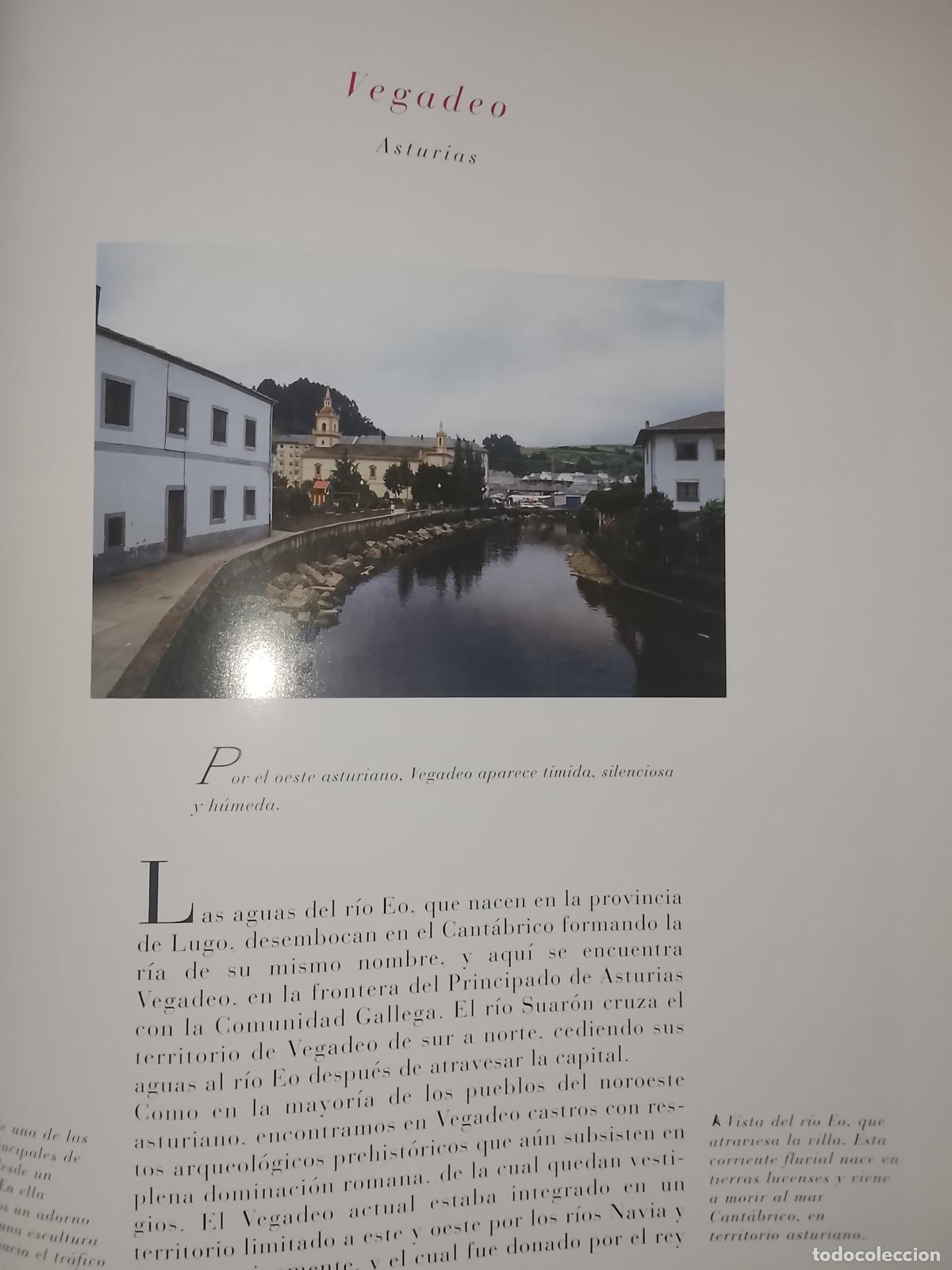 Otros Art&iacute;culos de Coleccionismo en Papel: INFORMACION GRAFICA 2 HOJAS - HISTORIA Y FOTOS A COLOR DE - ASTURIAS - VEGADEO