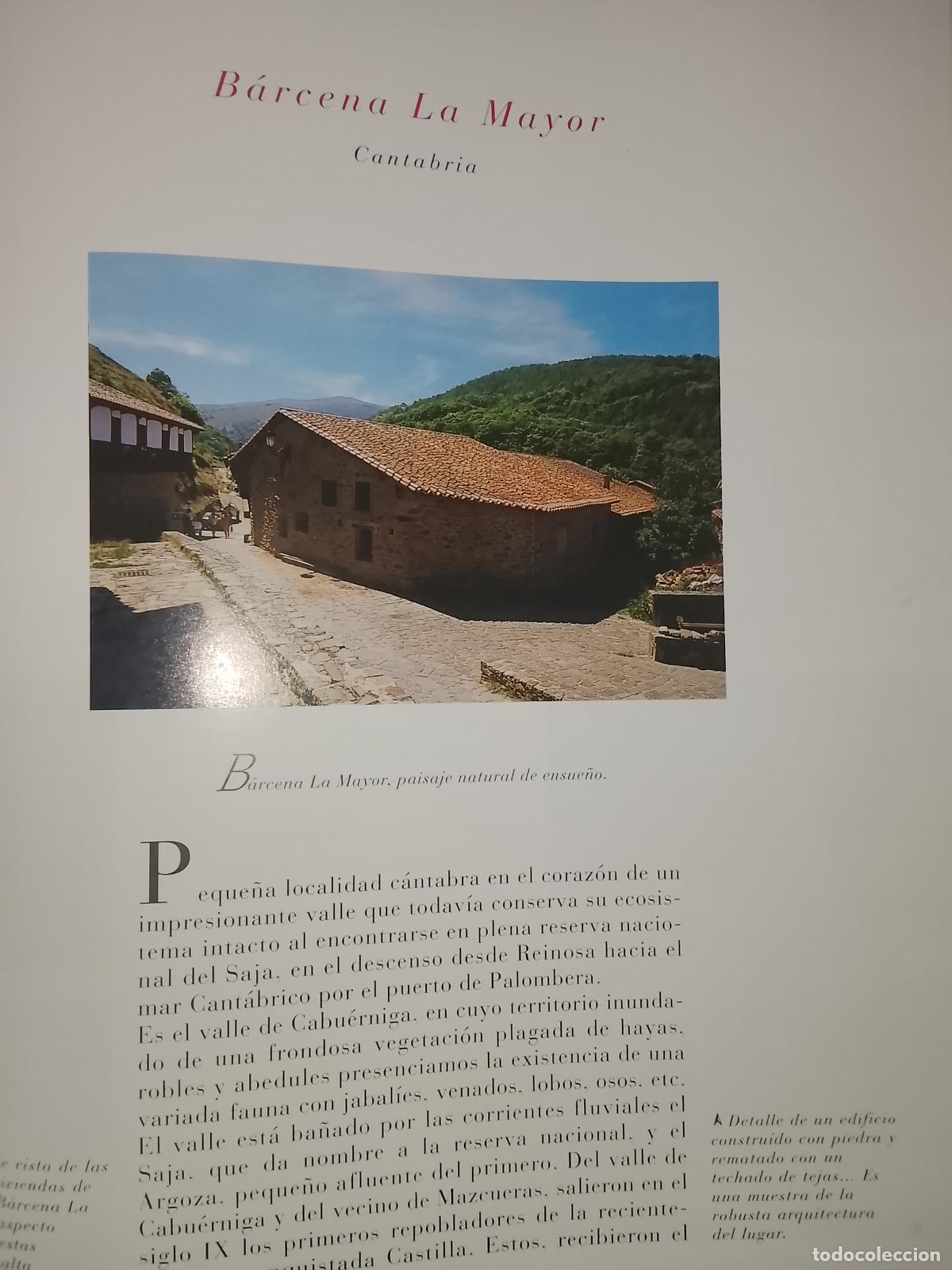 Otros Art&iacute;culos de Coleccionismo en Papel: INFORMACION GRAFICA 2 HOJAS - HISTORIA Y FOTOS A COLOR DE - CANTABRIA - BARCENA LA MAYOR