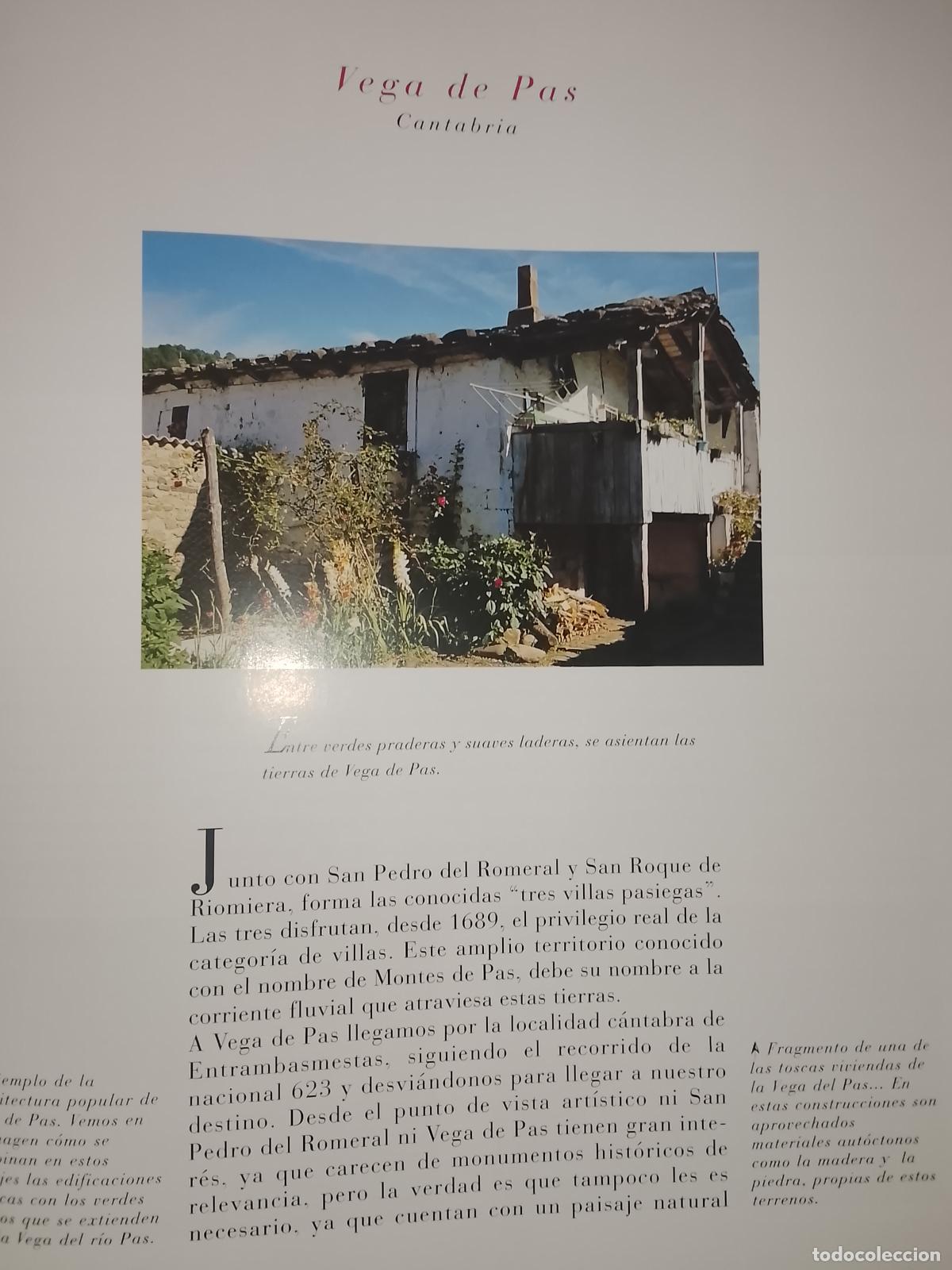 Otros Art&iacute;culos de Coleccionismo en Papel: INFORMACION GRAFICA 2 HOJAS - HISTORIA Y FOTOS A COLOR DE - CANTABRIA - VEGA DE PAZ