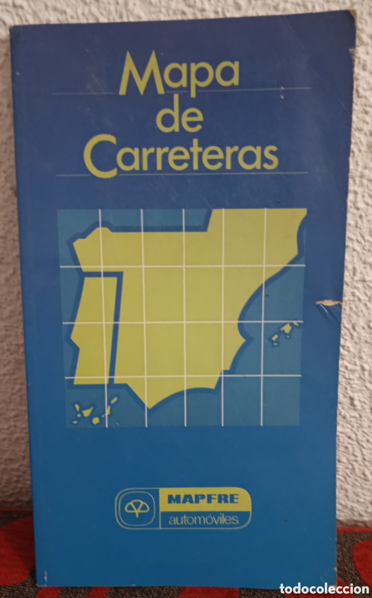 Otros Art&iacute;culos de Coleccionismo en Papel: Mapa de Carreteras de Espa&ntilde;a - Mapfre Autom&oacute;viles - Vintage / Antiguo Hy