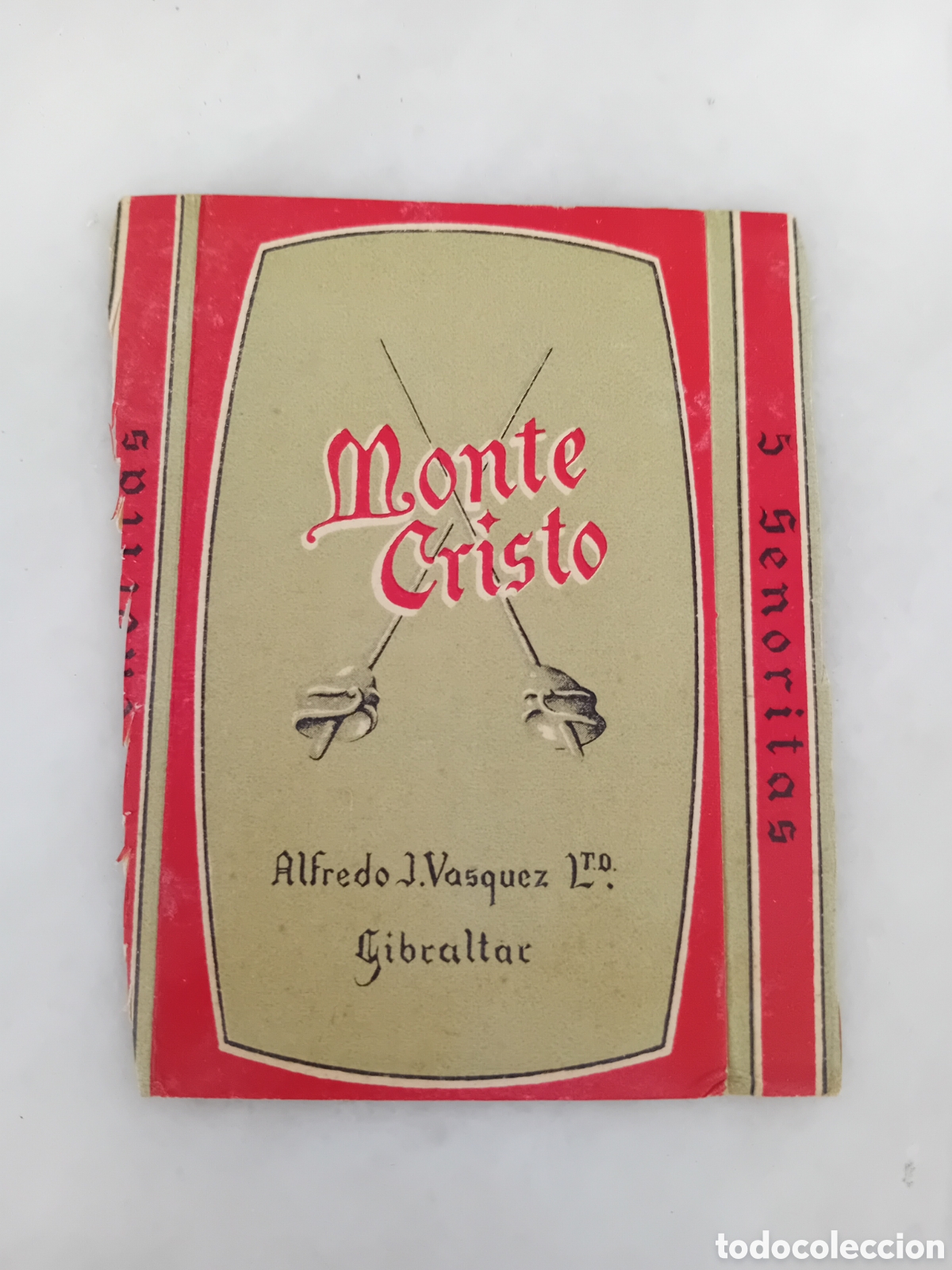Otros Art&iacute;culos de Coleccionismo en Papel: Montecristo- Alfredo J. Vasquez Gibraltar.