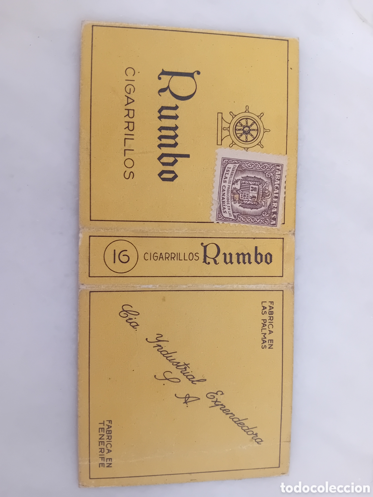 Otros Art&iacute;culos de Coleccionismo en Papel: Antiguo Paquete de Tabaco RUMBO de la Cia. Industrial Expendedora S.A.. A&ntilde;o