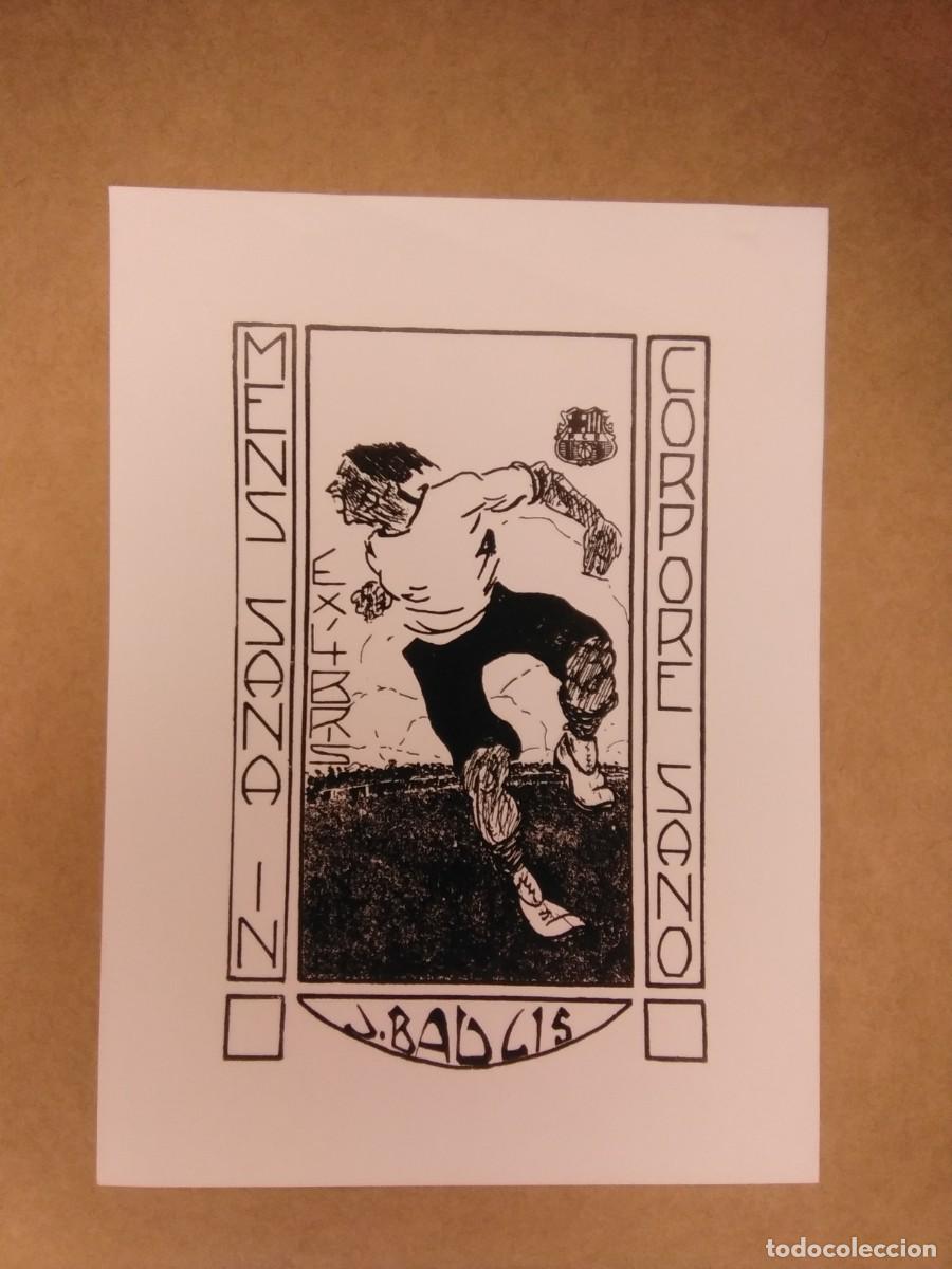 Collectionnisme Papier divers: Ex-libris J. Baglis. Mens sana in corpore sano.