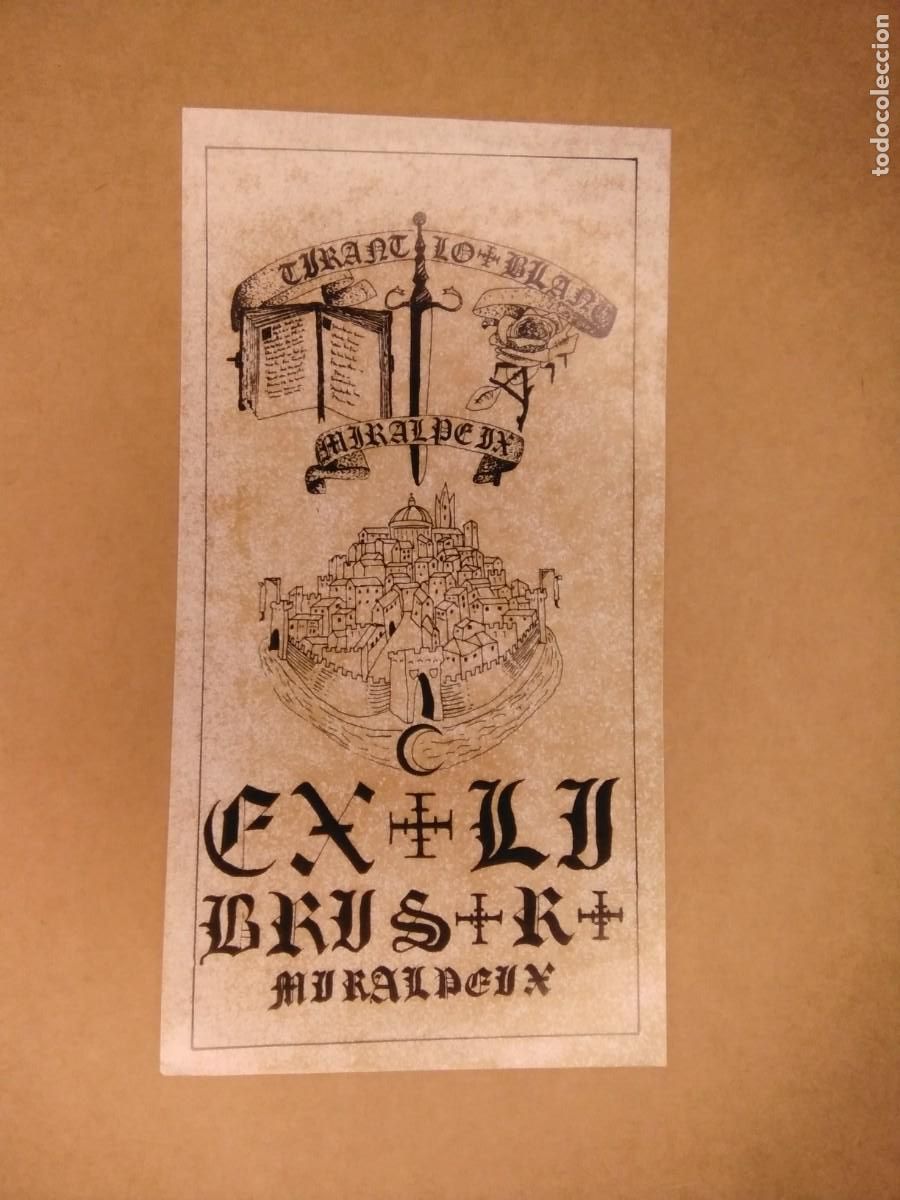 Otros Art&iacute;culos de Coleccionismo en Papel: Ex-libris R. Miralpeix. Tirant lo Blanc Miralpeix
