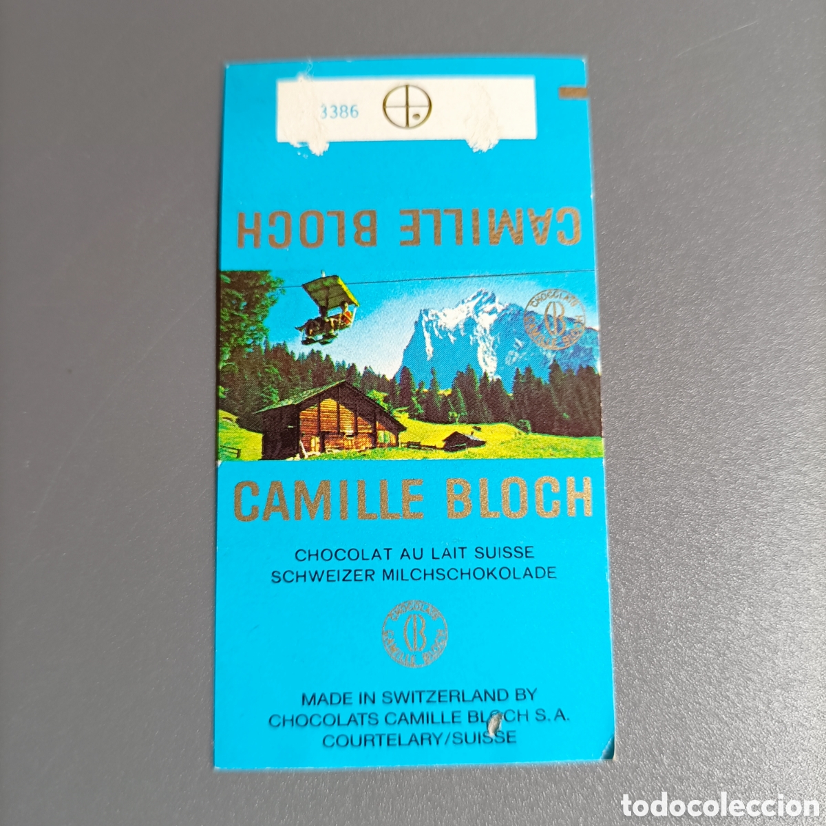 Otros Art&iacute;culos de Coleccionismo en Papel: ENVOLTORIO CHOCOLATE. CAMILLE BLOCH