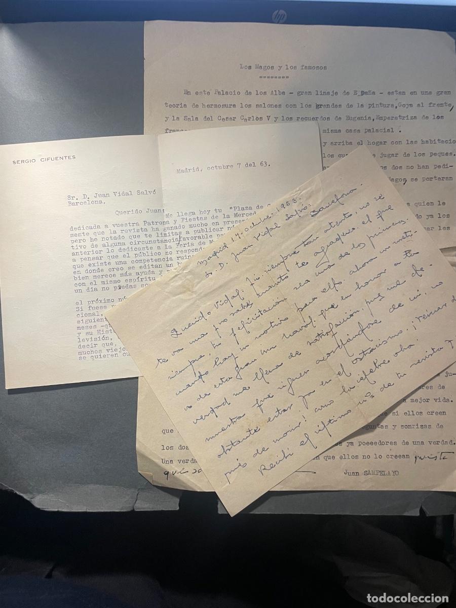 Otros Art&iacute;culos de Coleccionismo en Papel: ANTIGUA CORRESPONDENCIA (3 CARTAS) A&Ntilde;OS 50/60 MANDADAS AL PERIODISTA JUAN VIDAL SALV&Aacute; LLUCMAJOR 1905